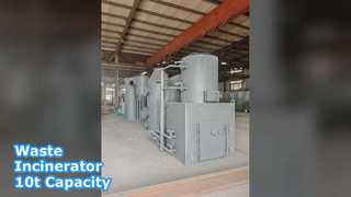 Αποτεφρωτήρας Απορριμμάτων 15kg 10t Ικανότητα καύσης